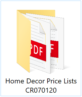 Home Decor Wholesale Price Lists Jul.01 2020, by Carol