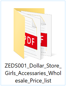 ZEDS001 Dollar Store Girls Accessories Wholesale Price List